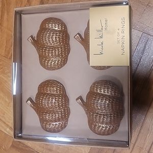 Nicole Miller Pumpkin Napkin rings